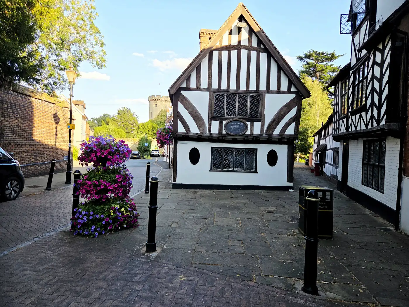 The town