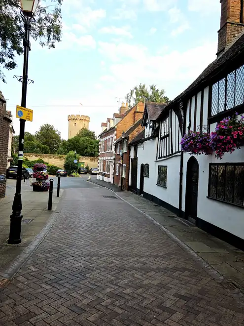 Castle Street with the castle tower at the end